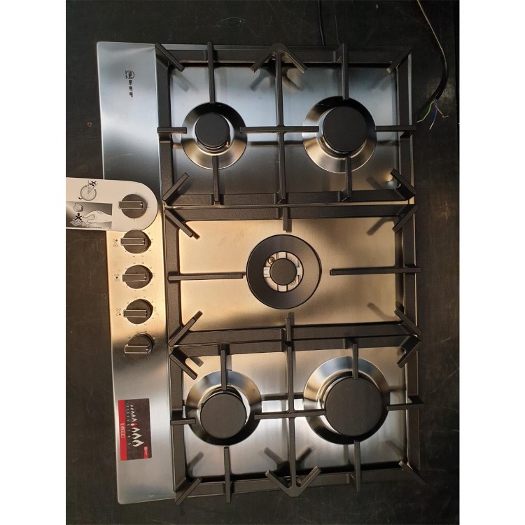 Refurbished Neff N70 T27DS59N0 75cm 5 Burner Gas Hob Stainless Steel