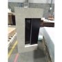 IMPERFECT - Black & Stone 62inch Wall Mounted Electric Fireplace With Pebbles - AmberGlo