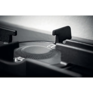 Hotpoint 75cm 5 Burner Gas on Glass Hob with Vertical Flame - Black