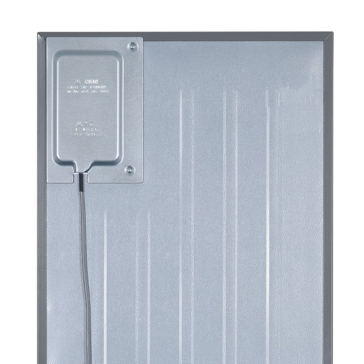 Refurbished electriQ eiQ60FDFF Freestanding 320 Litre Frost Free American Fridge Freezer Black Glass