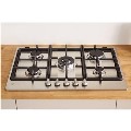 Indesit Aria 73cm 5 Burner Gas Hob - Stainless Steel