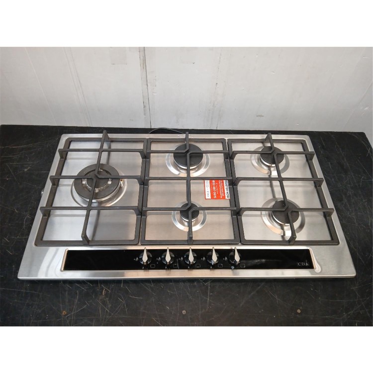Refurbished CDA HG9351SS 86cm 5 Burner Gas Hob Stainless Steel
