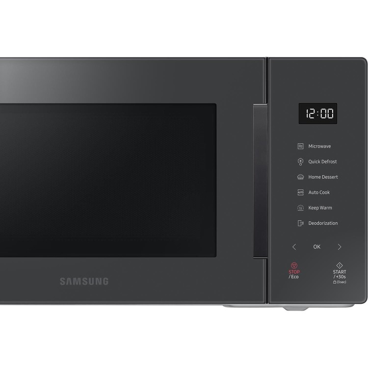 Refurbished Samsung MS23T5018AC 23L Glass Front Solo Microwave Charcoal