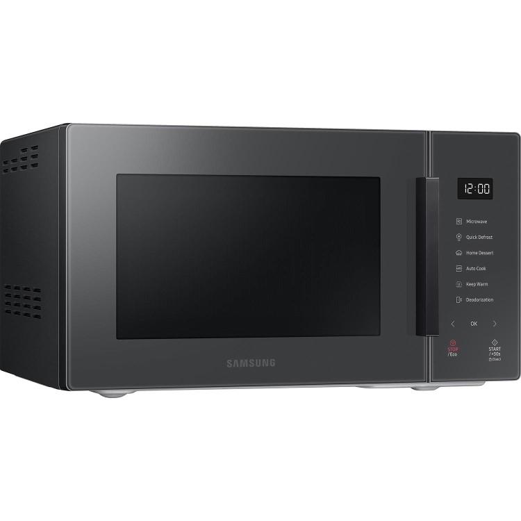 Refurbished Samsung MS23T5018AC 23L Glass Front Solo Microwave Charcoal