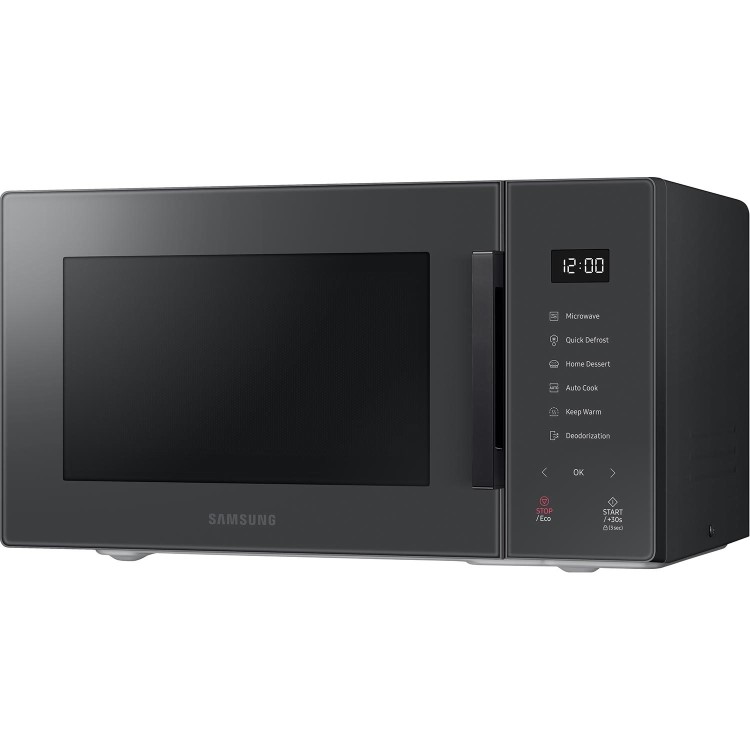 Refurbished Samsung MS23T5018AC 23L Glass Front Solo Microwave Charcoal