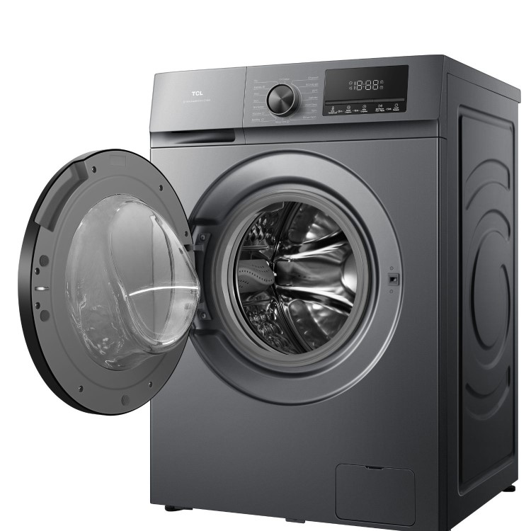 Refurbished TCL F Series FF0924SA0UK Freestanding 9KG 1400 Spin Washing Machine Graphite
