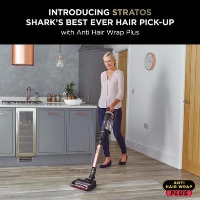 Shark IZ400UK Stratos Anti Hair Wrap Plus Cordless Stick Vacuum Cleaner - Rose Gold
