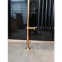 IMPERFECT - Black and Brass Traditional Column Radiator with Towel Rail 952 x 659mm - Regent