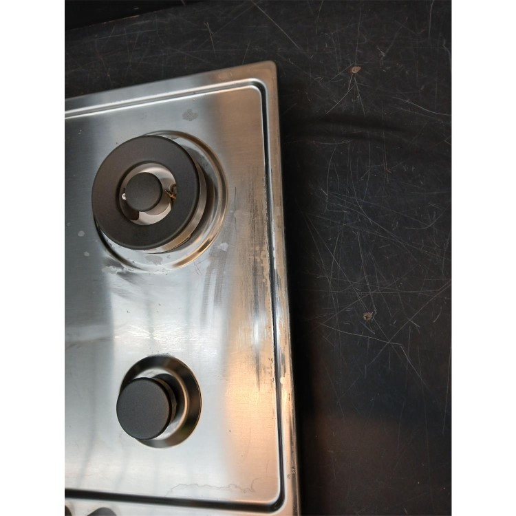 Refurbished Hotpoint PPH60GDFIXUK 59cm 4 Burner Gas Hob Stainless Steel