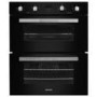electriQ Built-Under Electric Double Oven - Black