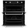 electriQ Built-Under Electric Double Oven - Black