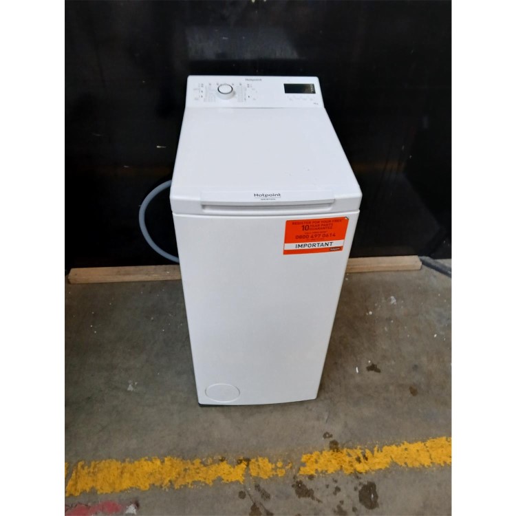 Refurbished Hotpoint Anti-Stain WMTF722UUKN Freestanding 7KG 1200 Spin Top Loading Washing Machine White
