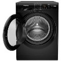 Refurbished Hotpoint AntiStain NSWM1046BSUK Freestanding 10KG 1400 Spin Washing Machine Black