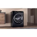 Refurbished Hotpoint AntiStain NSWM1046BSUK Freestanding 10KG 1400 Spin Washing Machine Black