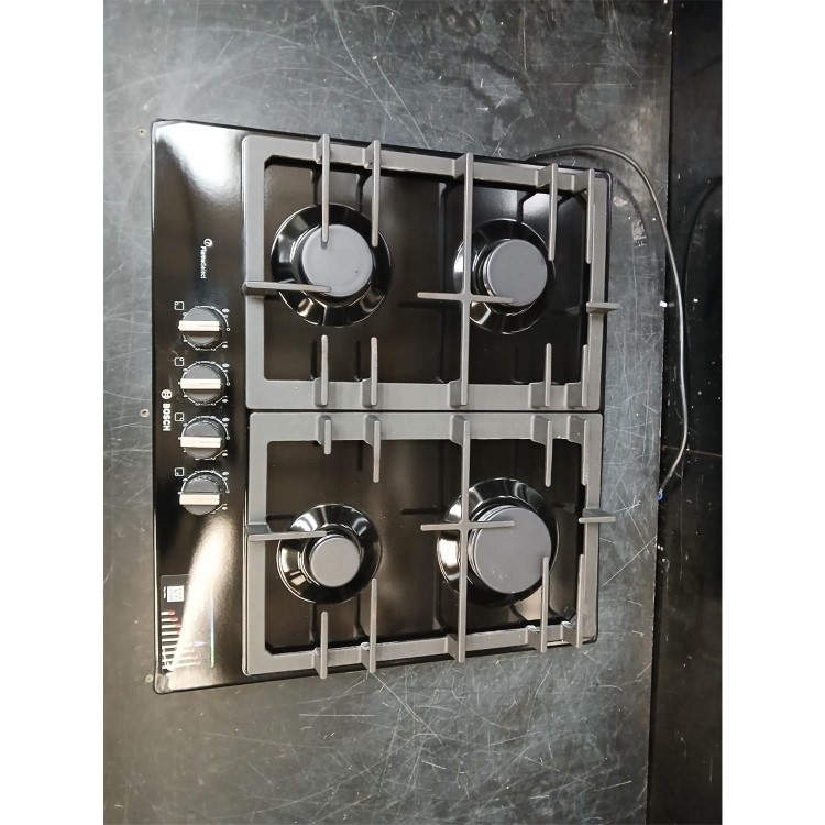 Refurbished Bosch Series 6 PCP6A6B90 60cm 4 Burner Gas Hob Black