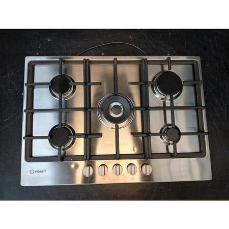 Refurbished Indesit Aria THP751PIXI 75cm 5 Burner Gas Hob Stainless Steel