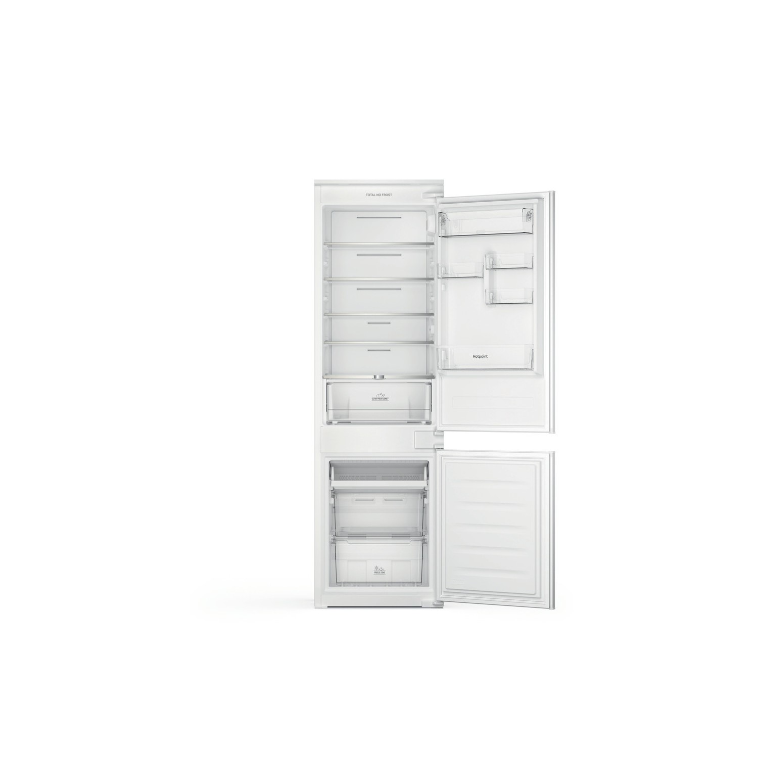 Indesit White Hotpoint 250 Litre 70/30 Integrated Fridge Freezer Size 54.5