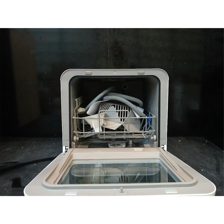 Refurbished electriQ EQDWTTGF 2 Place Mini Table Top Portable Dishwasher White