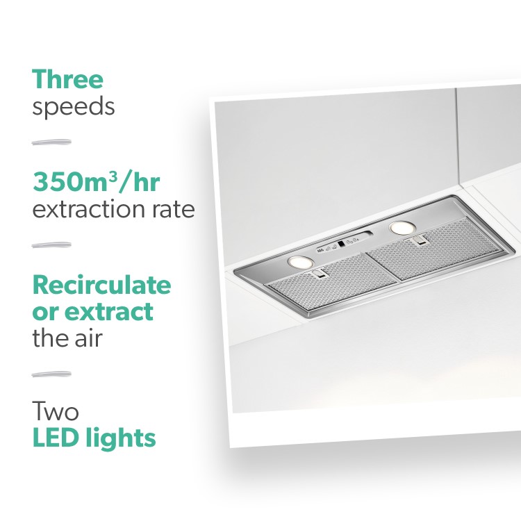 AEG 5000 Series 70cm Canopy Cooker Hood - Stainless Steel