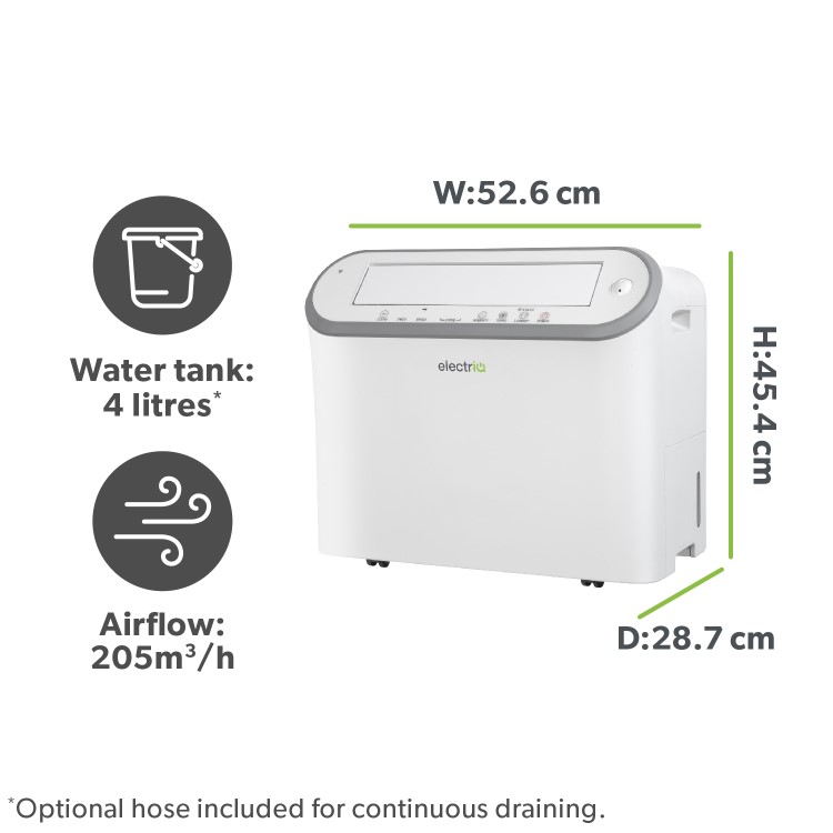 Refurbished electriQ 25L Smart Premium Low-Energy Laundry Dehumidifier