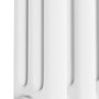 GRADE A2 - Reggio White Horizontal Triple Column Traditional Radiator 600x605mm 2586 BTU - Cast Iron Style