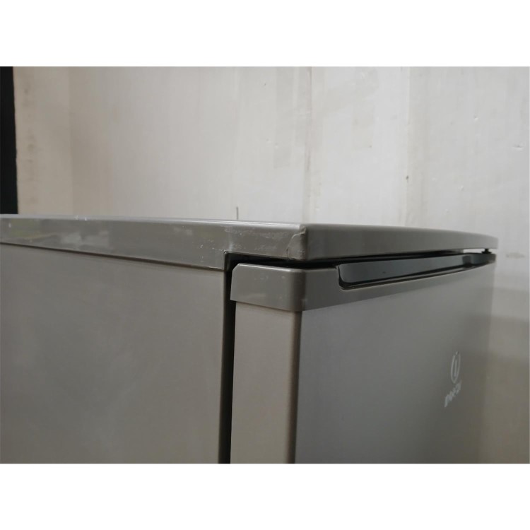 Refurbished Indesit I55RM1120SUK Freestanding 135 Litre Under Counter Fridge Silver