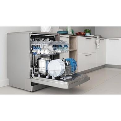 GRADE A2 - Indesit Fast&Clean Freestanding Dishwasher - Silver