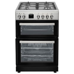 Refurbished electriQ EQDFC360SS 60cm Dual Fuel Cooker Stainless Steel