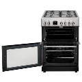 Refurbished electriQ EQDFC360SS 60cm Dual Fuel Cooker Stainless Steel