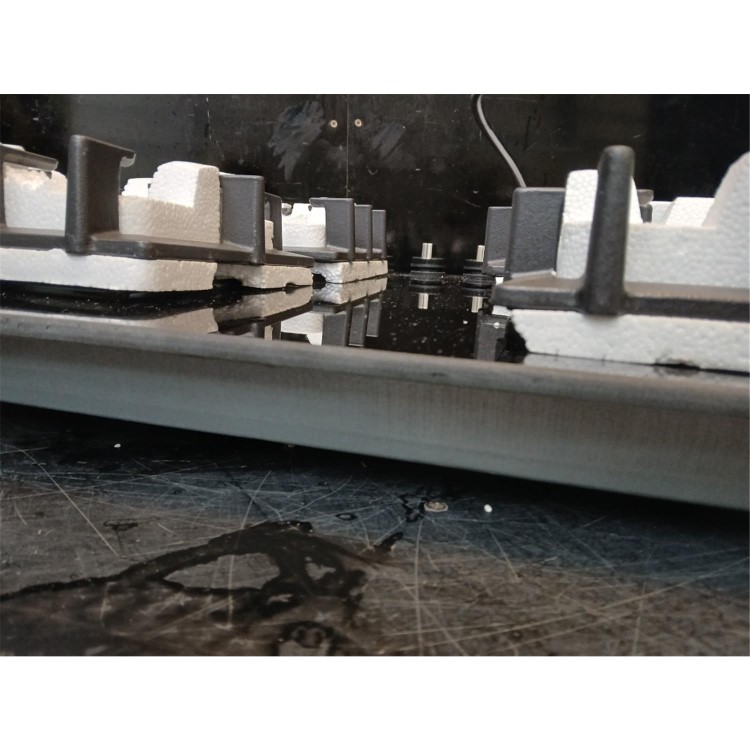Refurbished Bosch Series 6 PPS9A6B90 90cm 5 Burner Gas Hob with Wok Burner Black