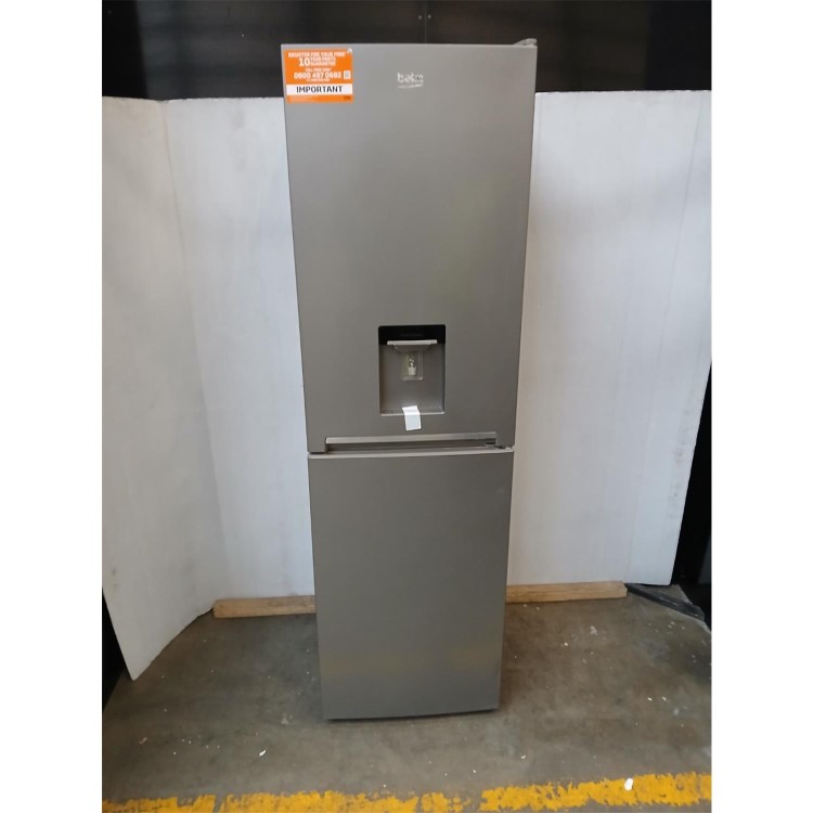 Refurbished Beko CFG4582DS Freestanding 268 Litre 50/50 Frost Free Fridge Freezer with Water Dispenser Silver