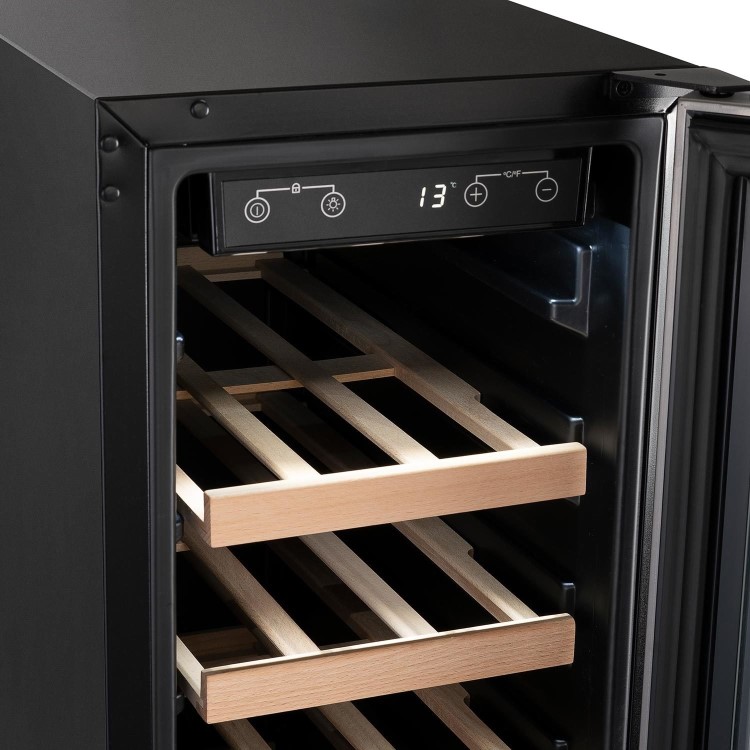 Refurbished electriQ eiQ30WINESS  Freestanding 18 Bottle Under Counter Wine Cooler Stainless Steel