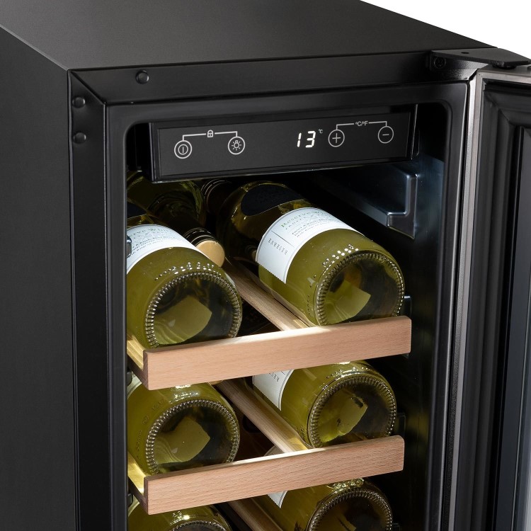 Refurbished electriQ eiQ30WINESS  Freestanding 18 Bottle Under Counter Wine Cooler Stainless Steel