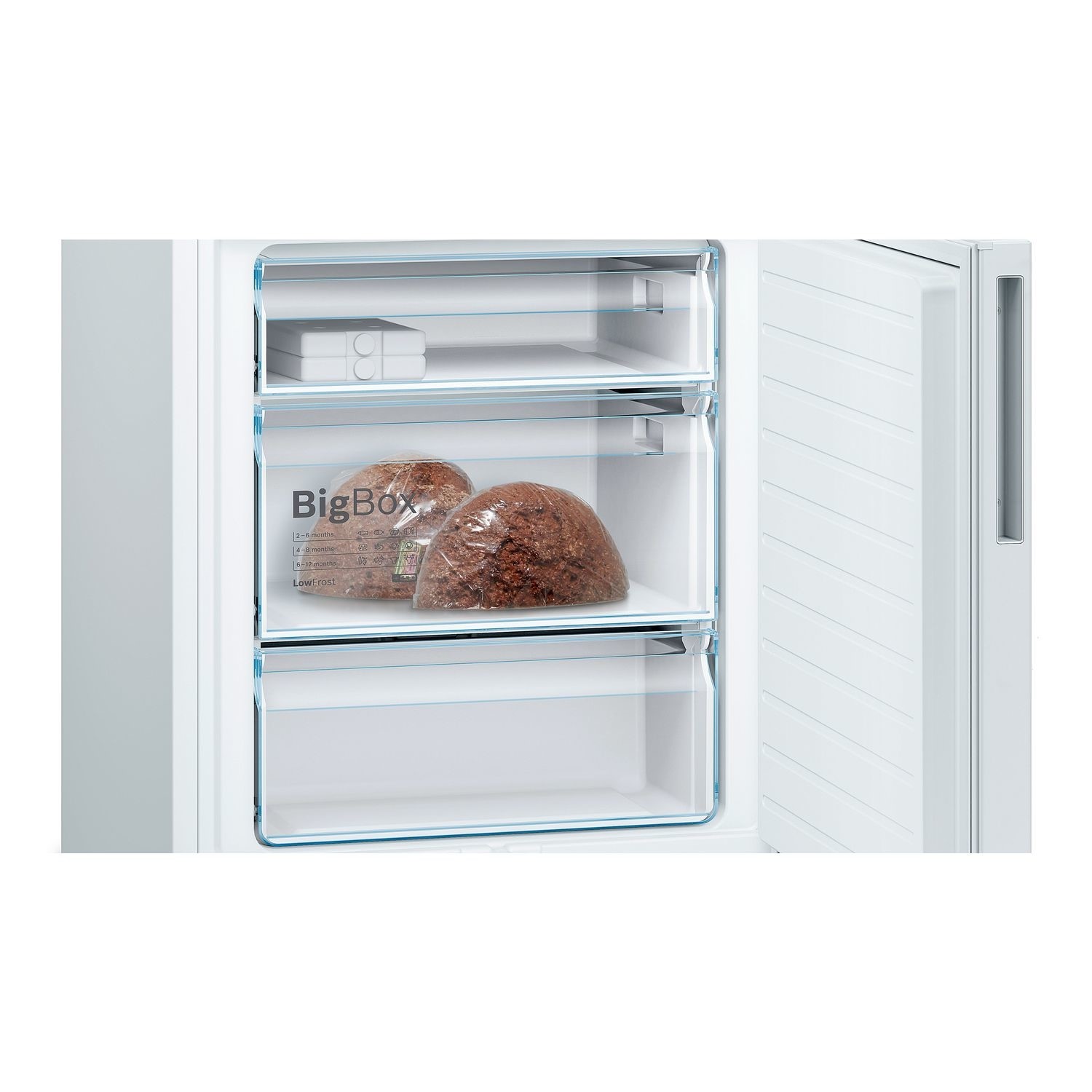 Bosch Series 6 413 Litre 60/40 Freestanding Fridge Freezer - White Bosch Series 6 413 Litre 60/40 Freestanding Fridge Freezer - White