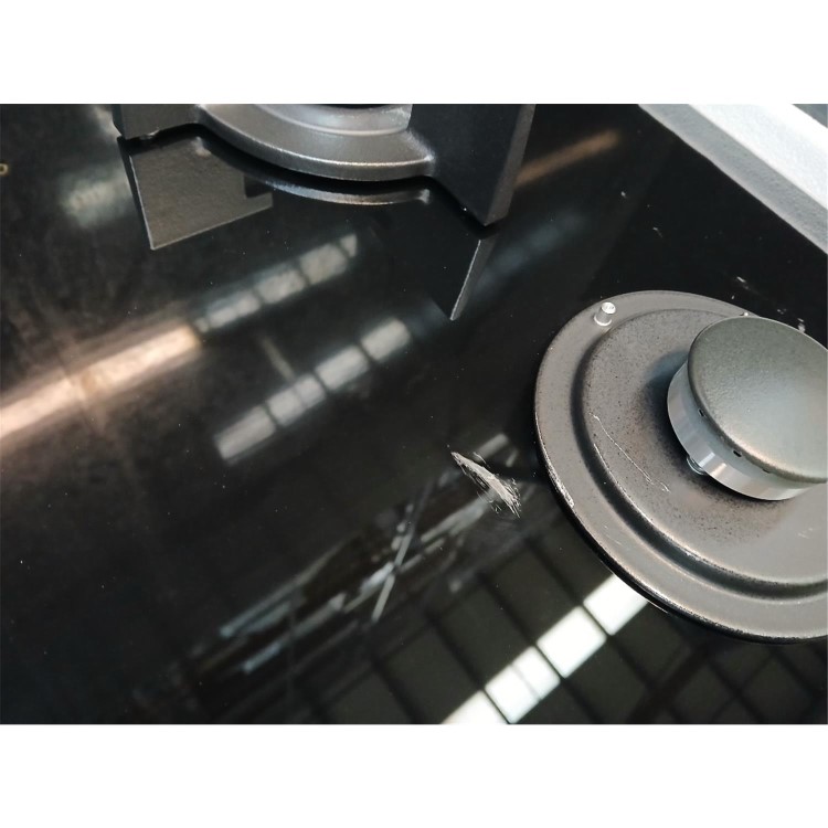 Refurbished Beko HCLW64222S 60cm 4 Burner Gas on Glass Hob Black