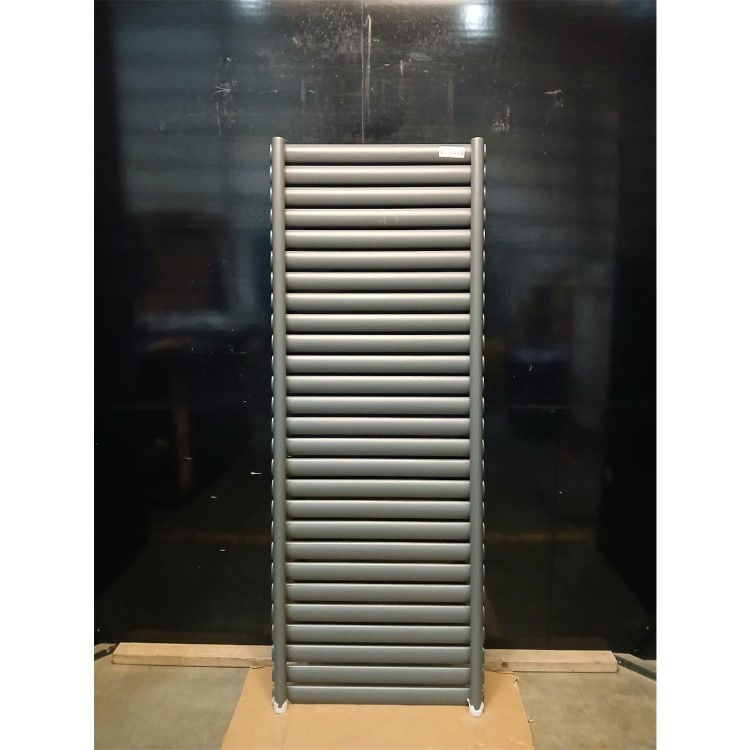 Refurbished- Sorrento Anthracite Horizontal Oval Designer Radiator 600x1593mm Single Panel 4255 BTU