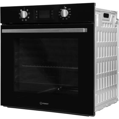 Refurbished Indesit IFW6340BLUK 60cm Single Built In Electric Oven Black