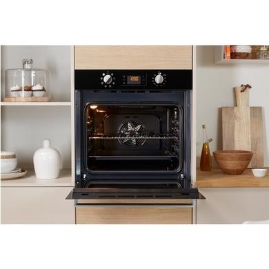 Refurbished Indesit IFW6340BLUK 60cm Single Built In Electric Oven Black