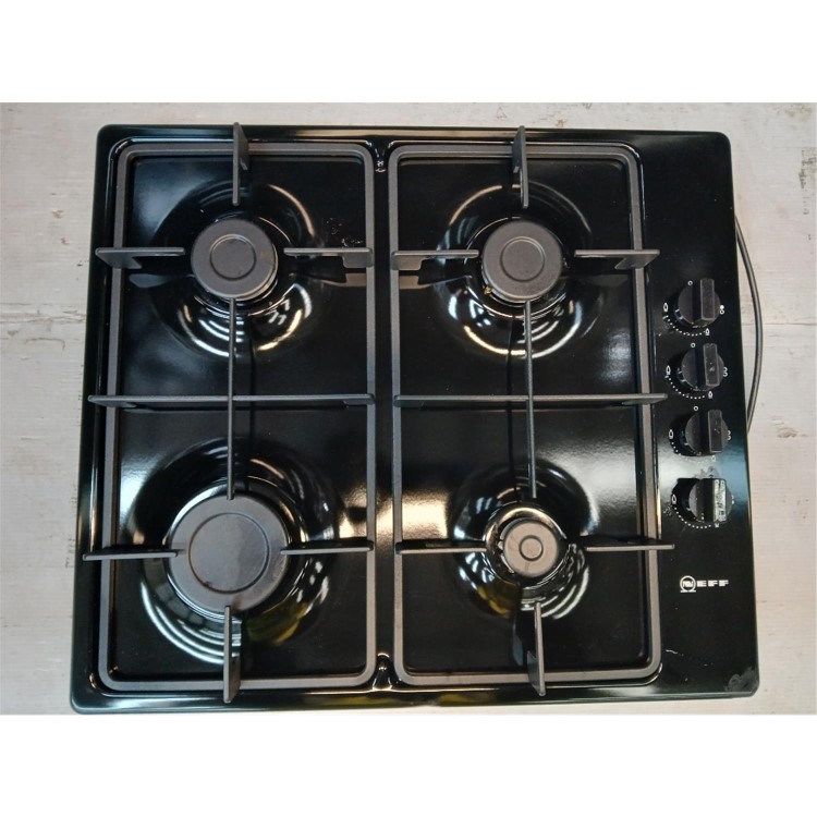 Refurbished Neff N30 T26BR46S0 58cm 4 Burner Gas Hob Black