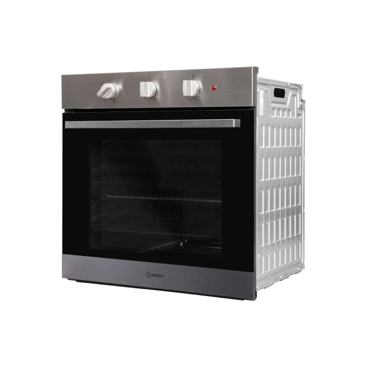 Refurbished Indesit Aria IFW6330IX 60cm Single Built In Electric Oven Stainless Steel