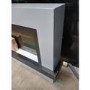 IMPERFECT - Black & Grey 62inch Wall Mounted Electric Fireplace - AmberGlo