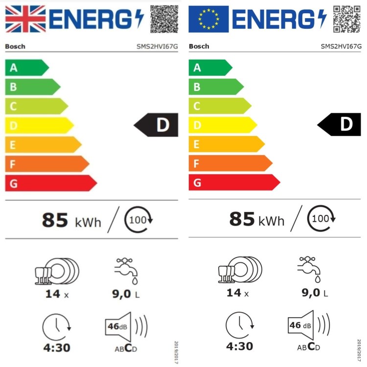 Refurbished Bosch Series 2 SMS2HVI67G 14 Place Freestanding Dishwasher Stainless Steel