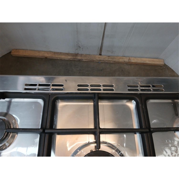 Refurbished electriQ EQRANGE90GASSS 90cm Gas Single Oven Range Cooker Stainless Steel