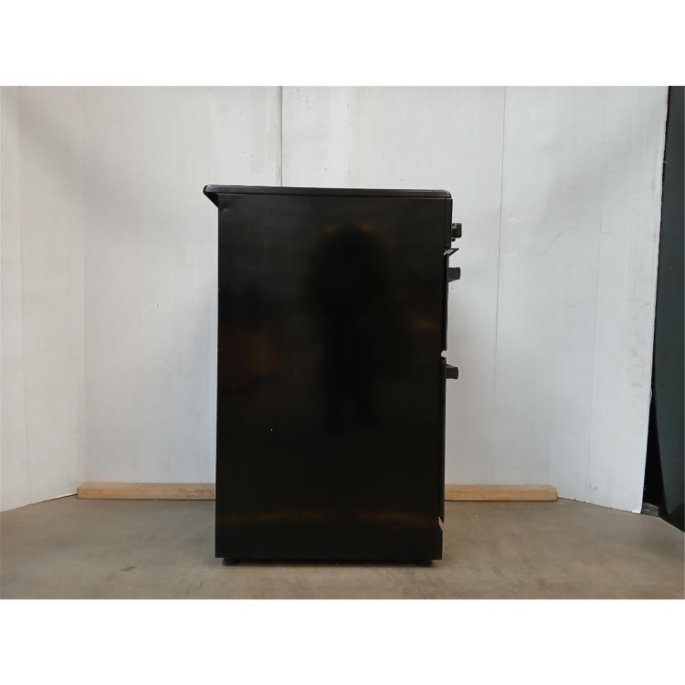 Refurbished electriQ EQEC50B3 50cm Double Oven Electric Cooker Black
