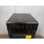 Refurbished electriQ EQEC50B3 50cm Double Oven Electric Cooker Black