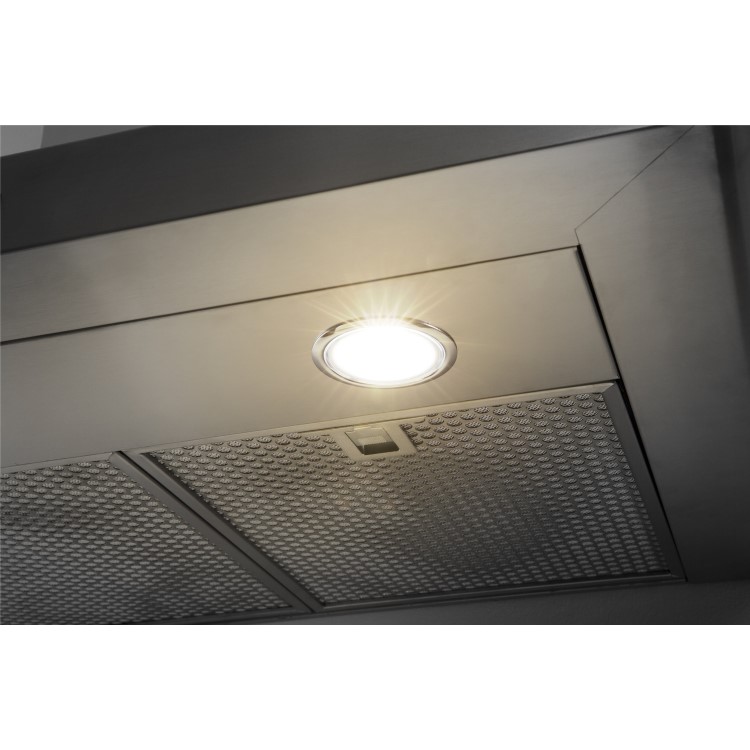 Refurbished Hotpoint PHC77FLBIX 70cm Chimney Cooker Hood Stainless Steel