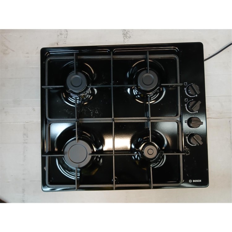 Refurbished Bosch Series 2 PBP6B6B60 58cm 4 Burner Gas Hob Black