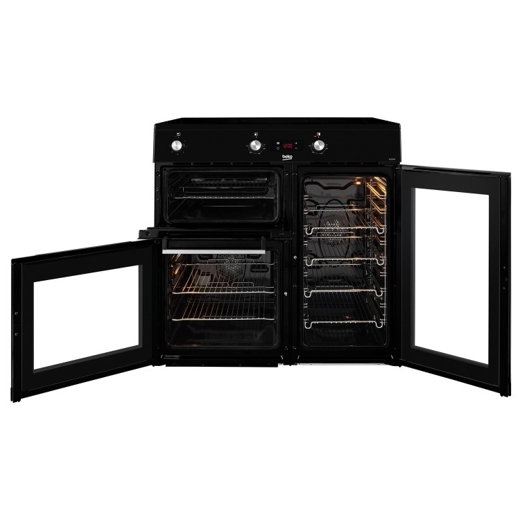 Refurbished Beko KDVI90K 90cm 5 Zone Induction Hob Electric Range Cooker