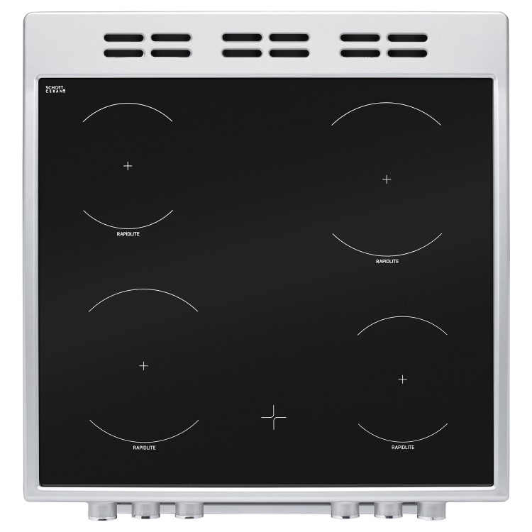 Refurbished Beko KDC653S 60cm Double Oven Electric Cooker Silver