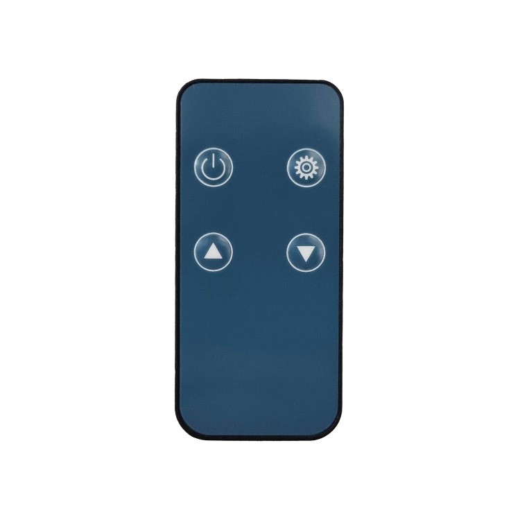 Refurbished electriQ 2500W Smart Designer Glass Panel Convection Heater - Wall Mountable & Bathroom Safe - Black